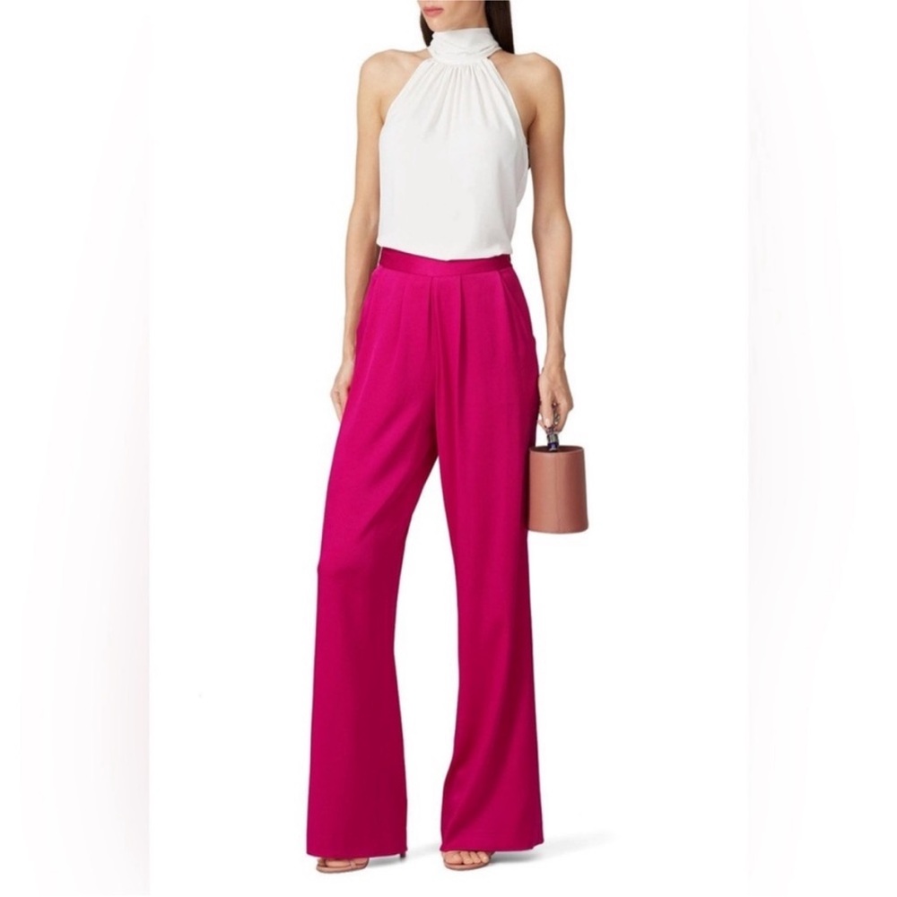 Ramy Brook Magenta Wide-Leg Trousers